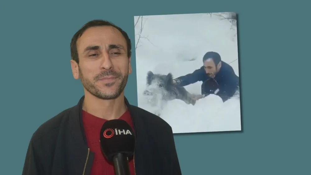Eliyle domuz yakalayan adam pişman oldu: 15 bin TL ceza kesildi